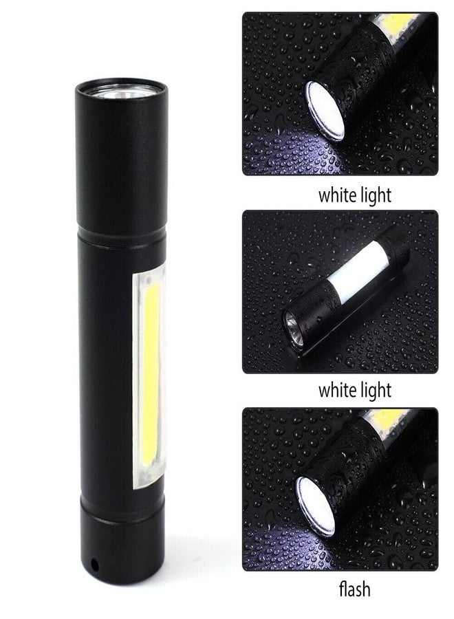 ECOSKY مصباح يدوي LED صغير الحجم قابل لإعادة الشحن عبر منفذ USB من إيكوسكاي، مزود بحافظة عملية، لون أسود. (أسود: قابل لإعادة الشحن) - Image 3
